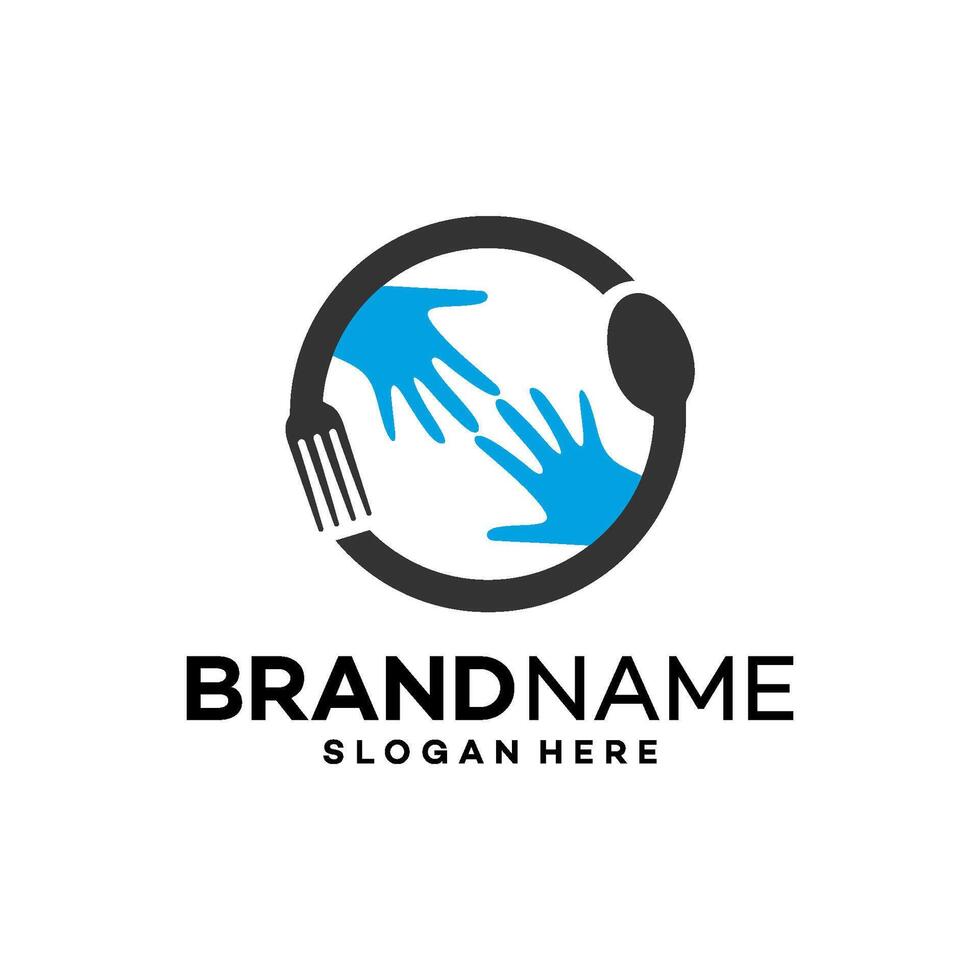 food logo design template illustration vector