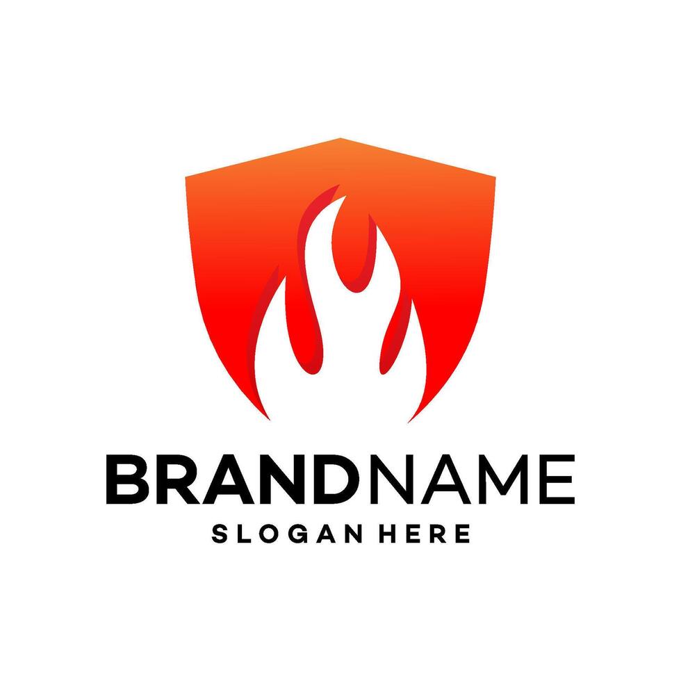 shield logo design template illustration vector