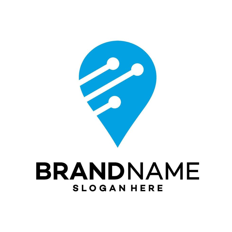 point logo design template illustration vector