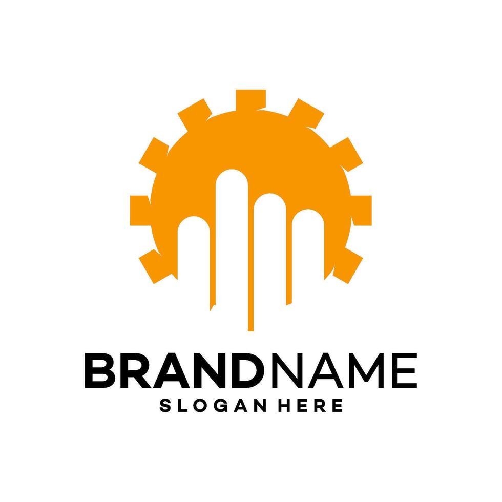 service logo design template illustration vector
