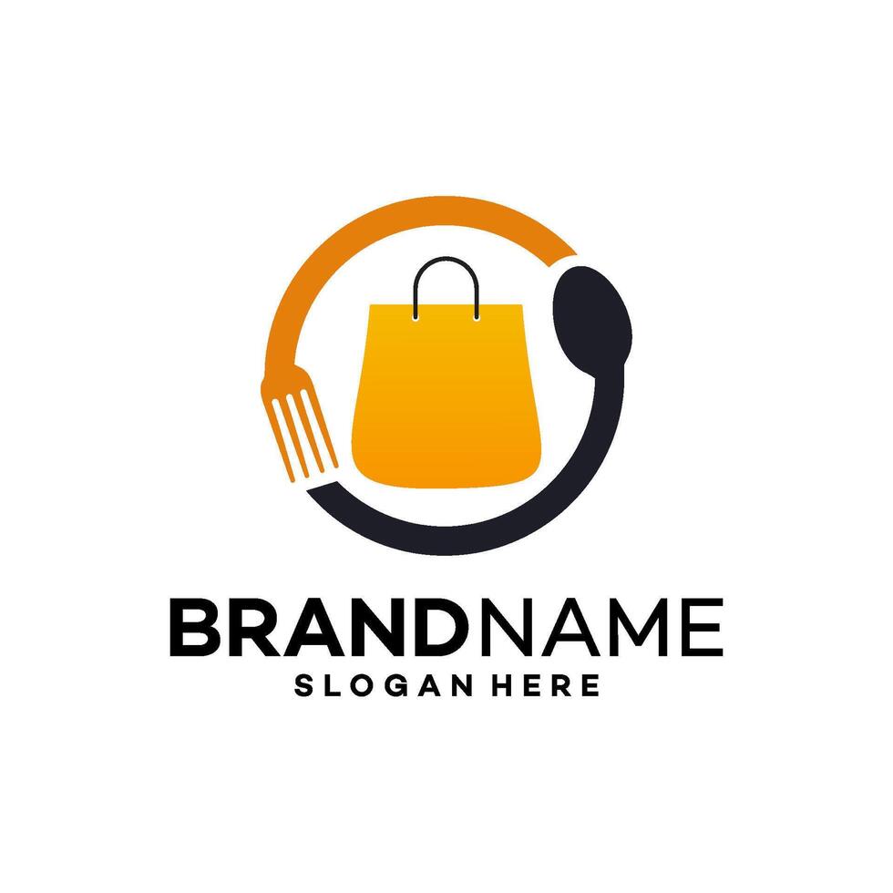 food logo design template illustration vector