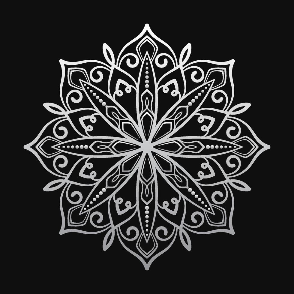 Simple round decoration. mandala vector