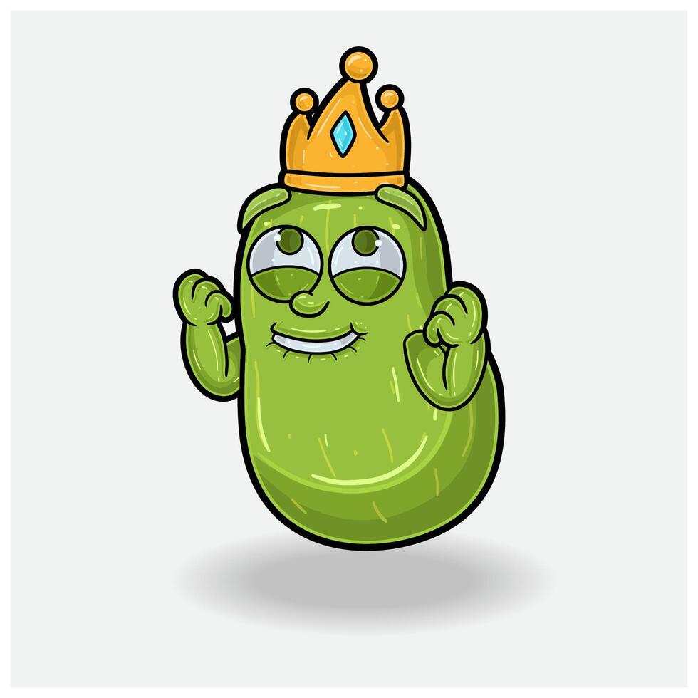 Pear Fruit Mascot Character Cartoon With Happy expression. vector