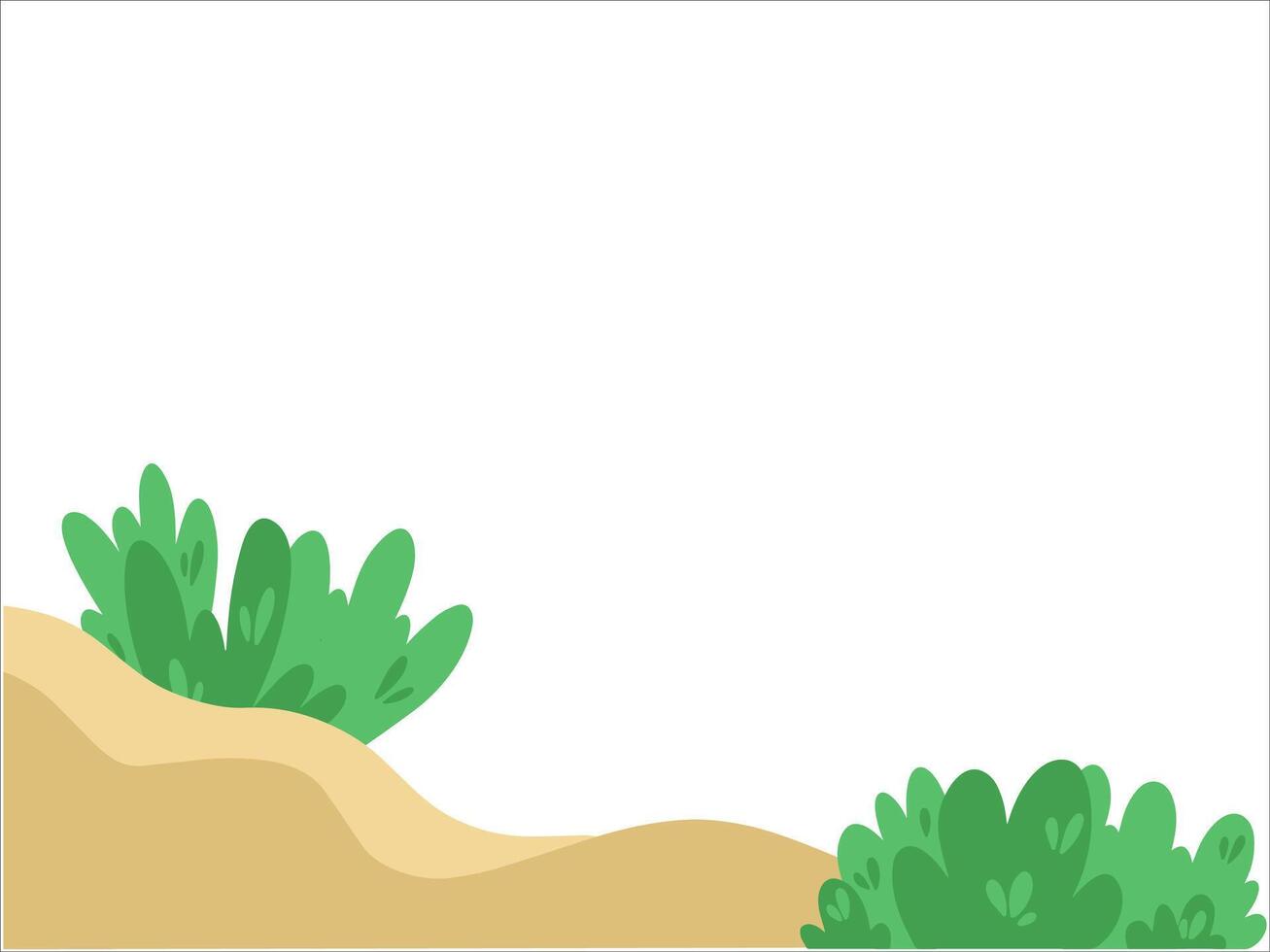 Grass Landscape Land Background Illustration vector