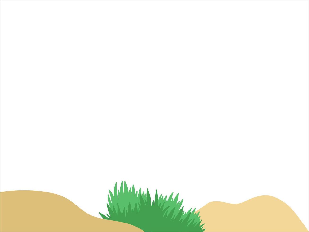 Shrub Bush Land Background Illustration vector