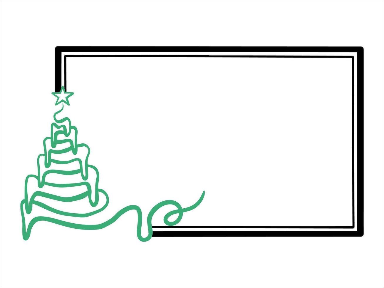 Merry Christmas Frame Background Illustration vector