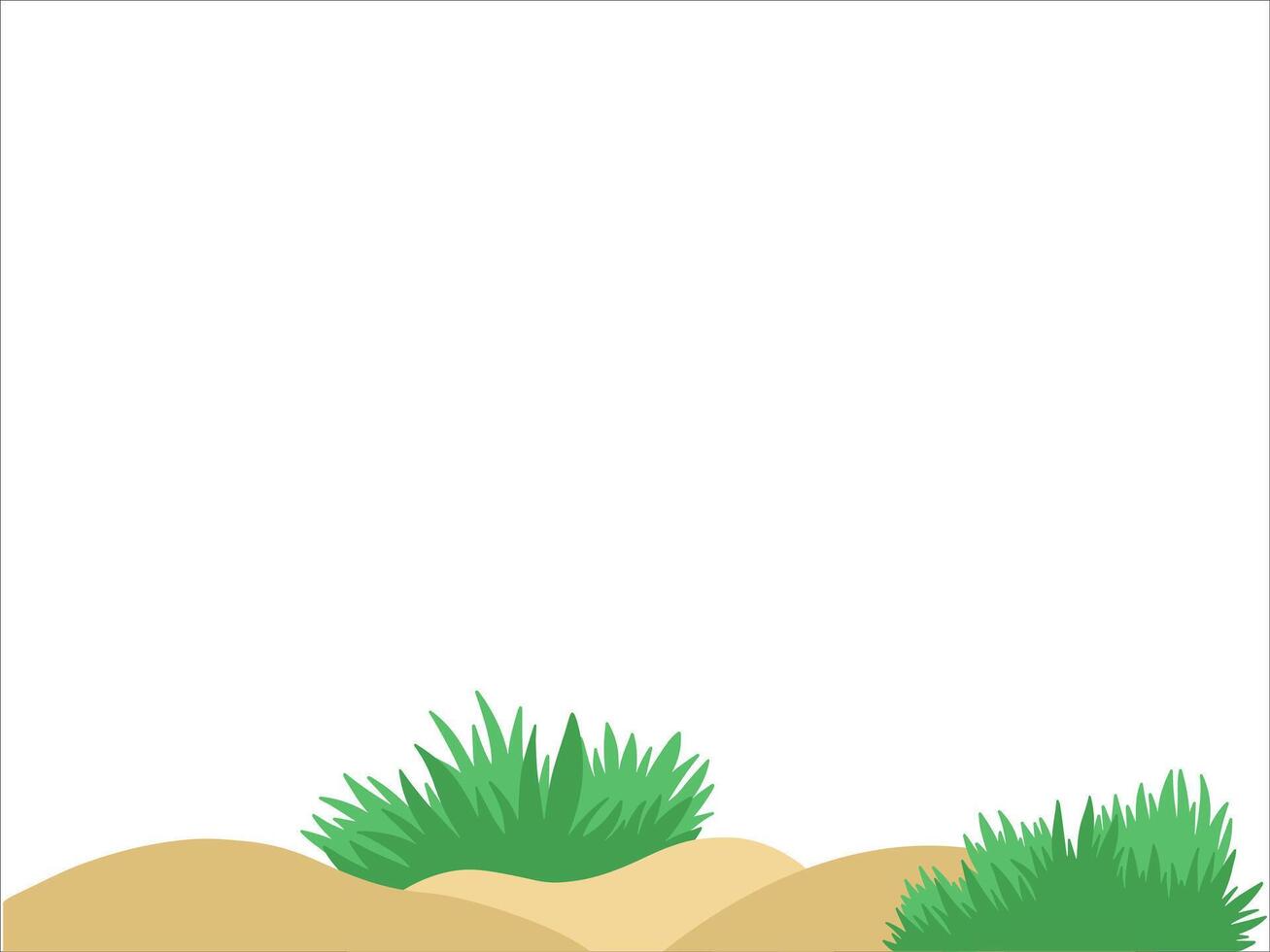 Shrub Bush Land Background Illustration vector