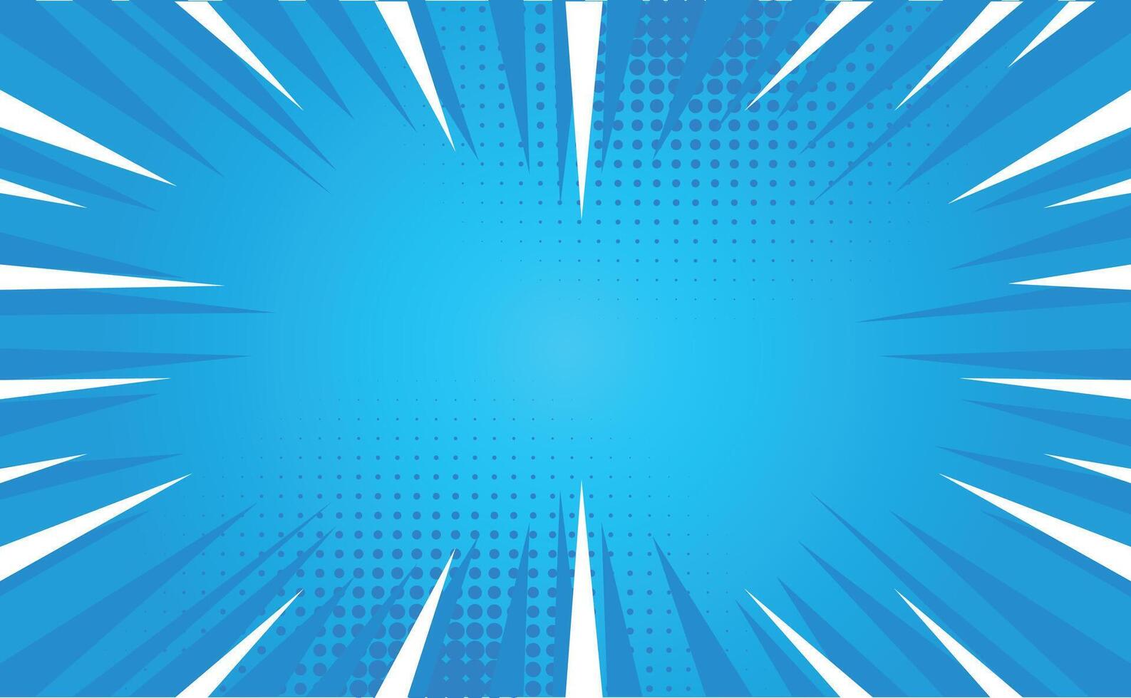 Blue Comic Cartoon Background Template vector