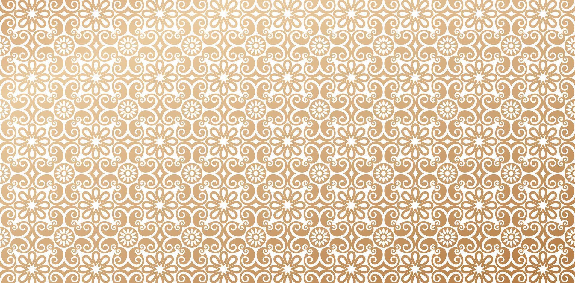 pattern islamic styles ornament gold colors damask wallpaper vintage background for Fashionable modern wallpaper or textiles, books cover, Digital interfaces, print designs template materials vector