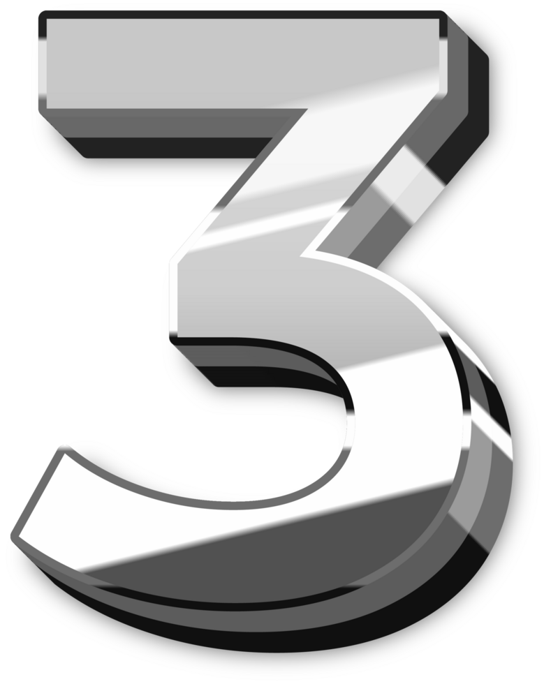 Glowing Silver Alphabet Letters and Numbers png