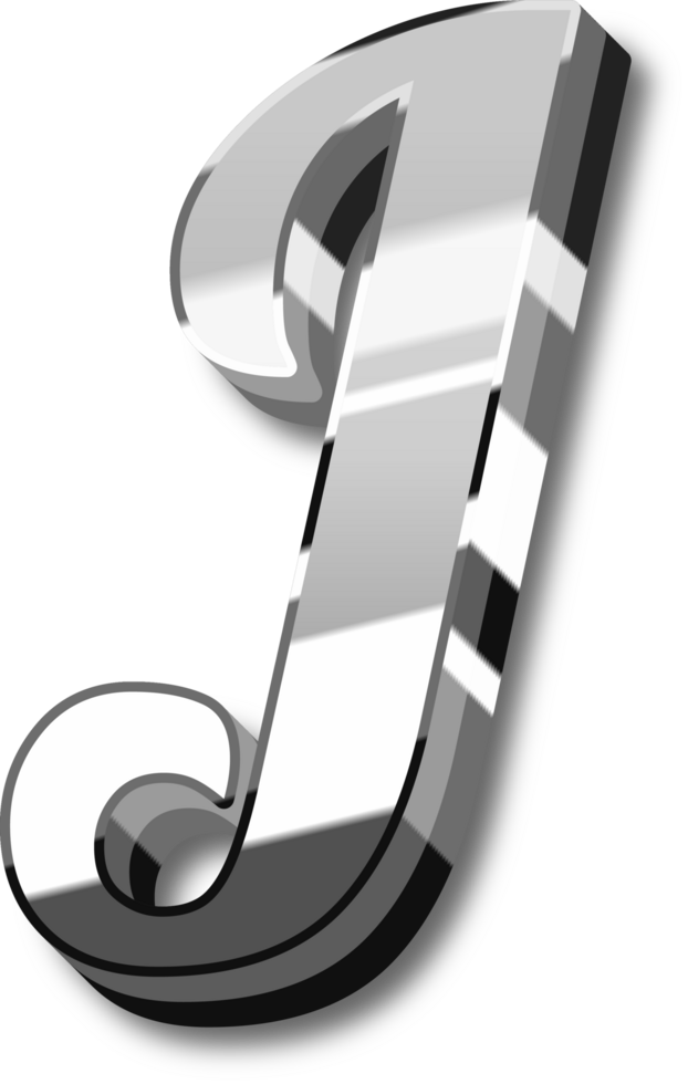 Silver Alphabet Letter and Number png