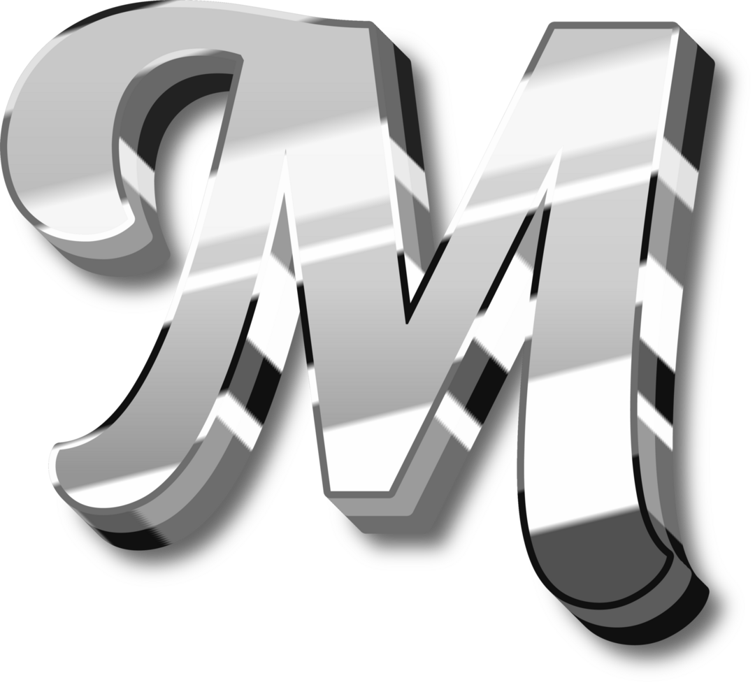 Silver Alphabet Letter and Number png