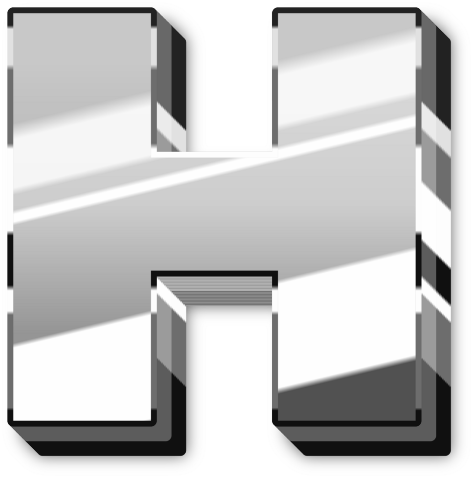 Glowing Silver Alphabet Letters and Numbers png
