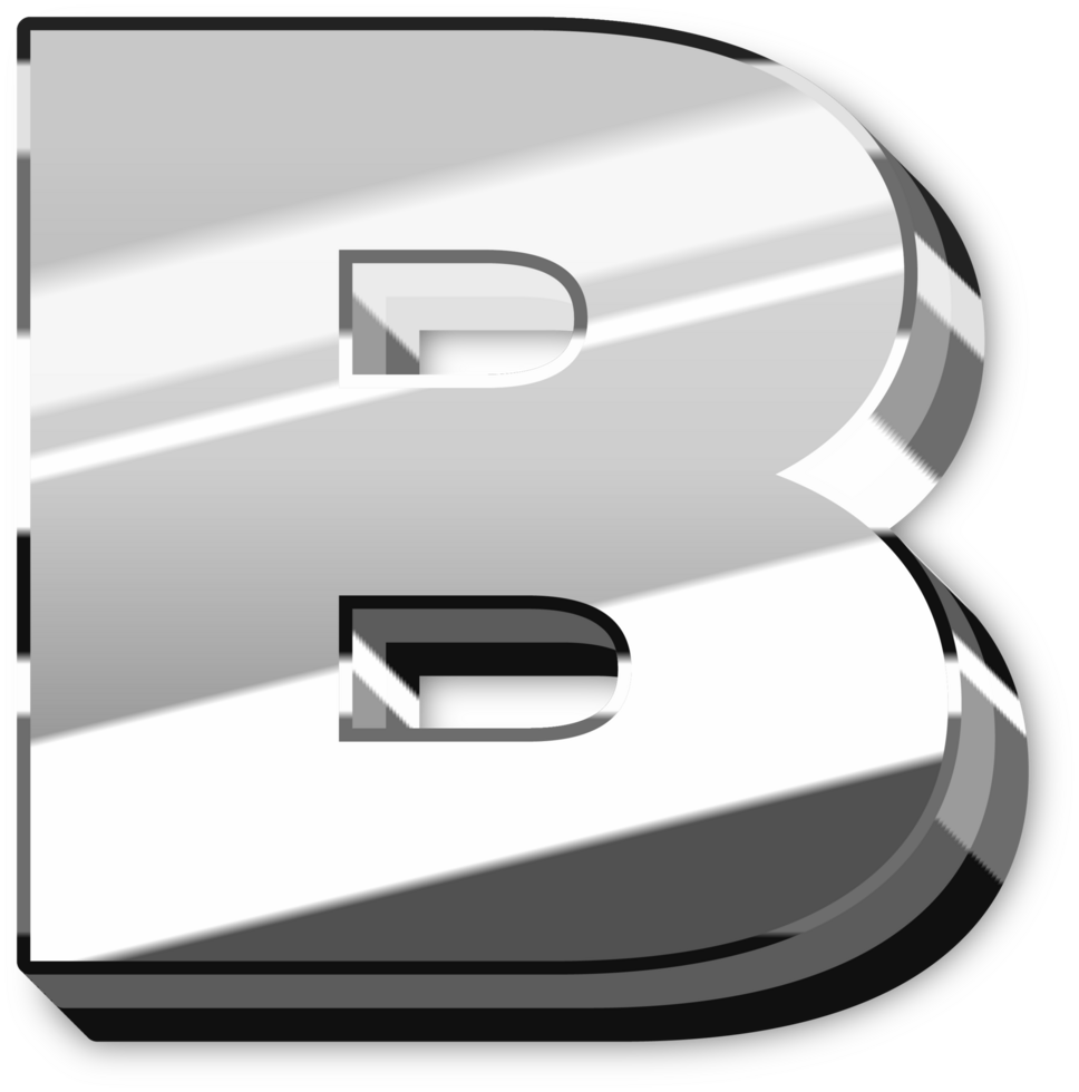 Glowing Silver Alphabet Letters and Numbers png