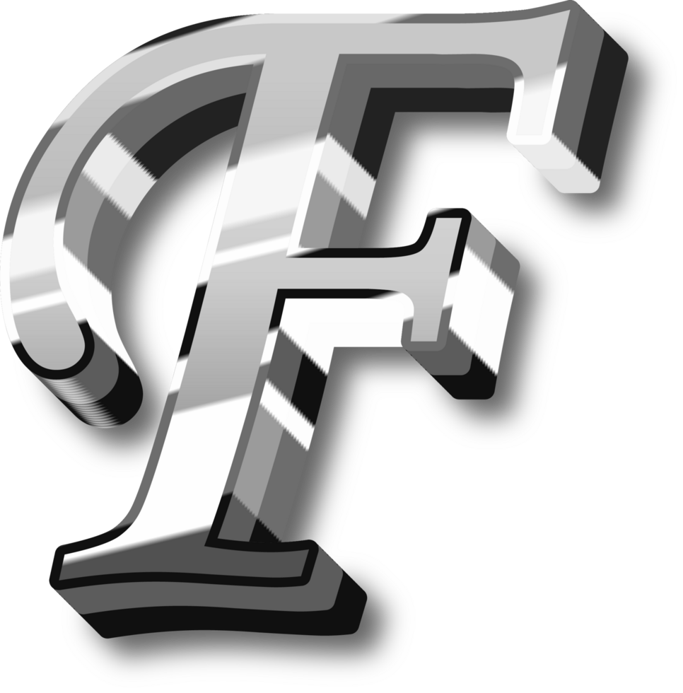 Silver Alphabet Letter and Number png