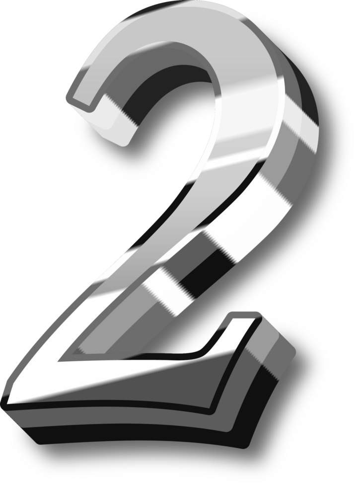 Silver Alphabet Letter and Number png