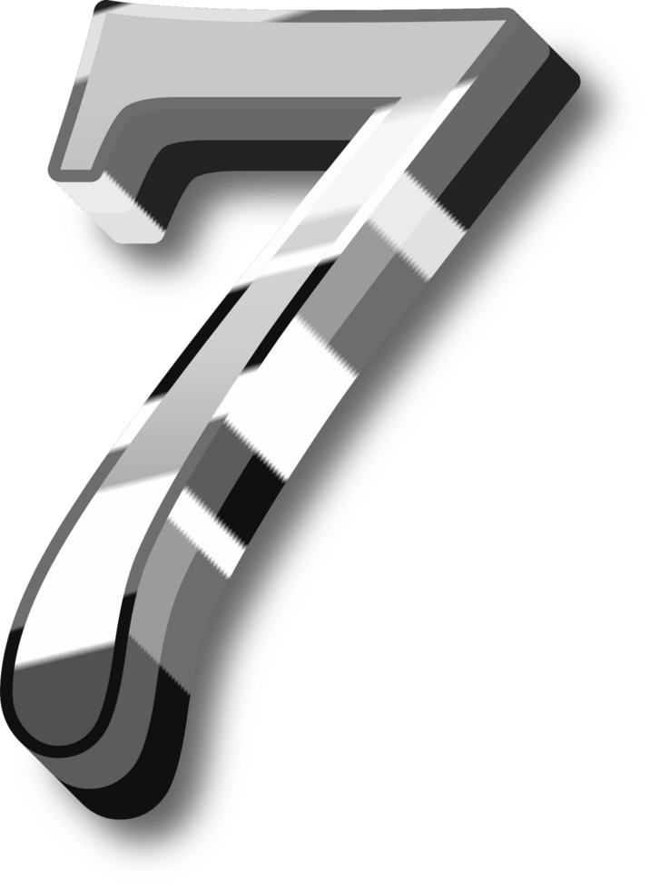 Silver Alphabet Letter and Number png