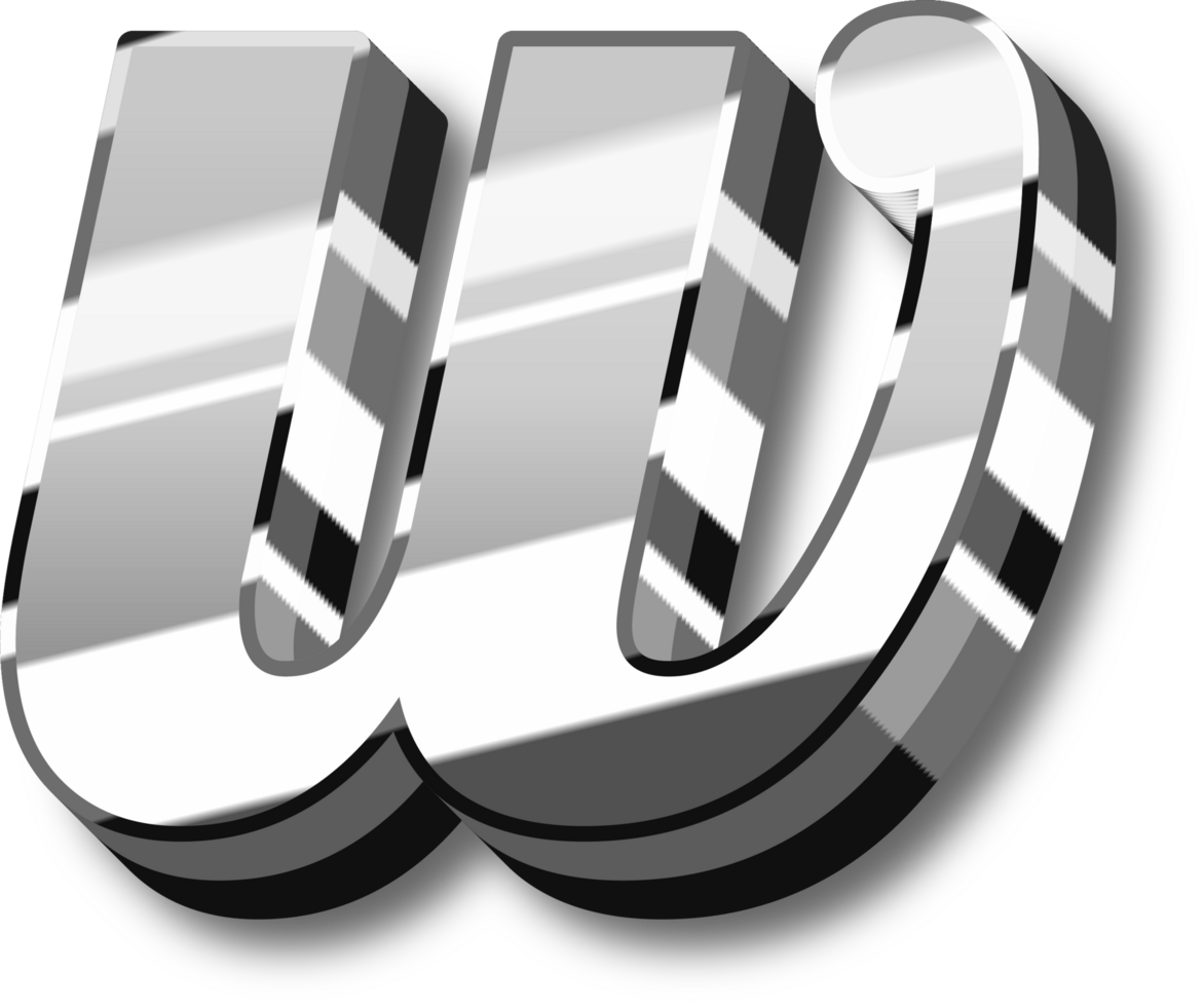 Silver Alphabet Letter and Number png