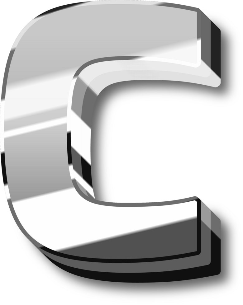 Silver Alphabet Letter and Number png