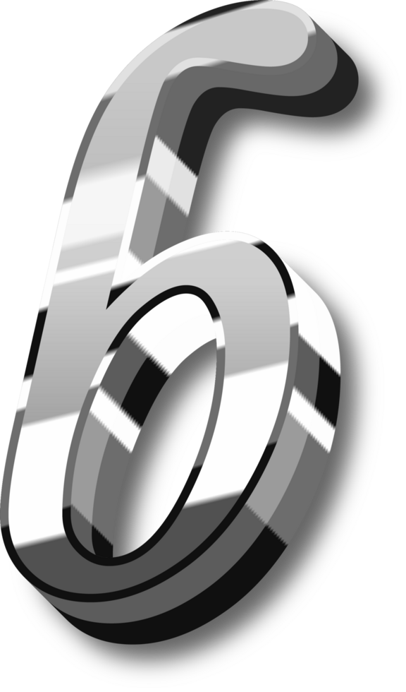 Silver Alphabet Letter and Number png