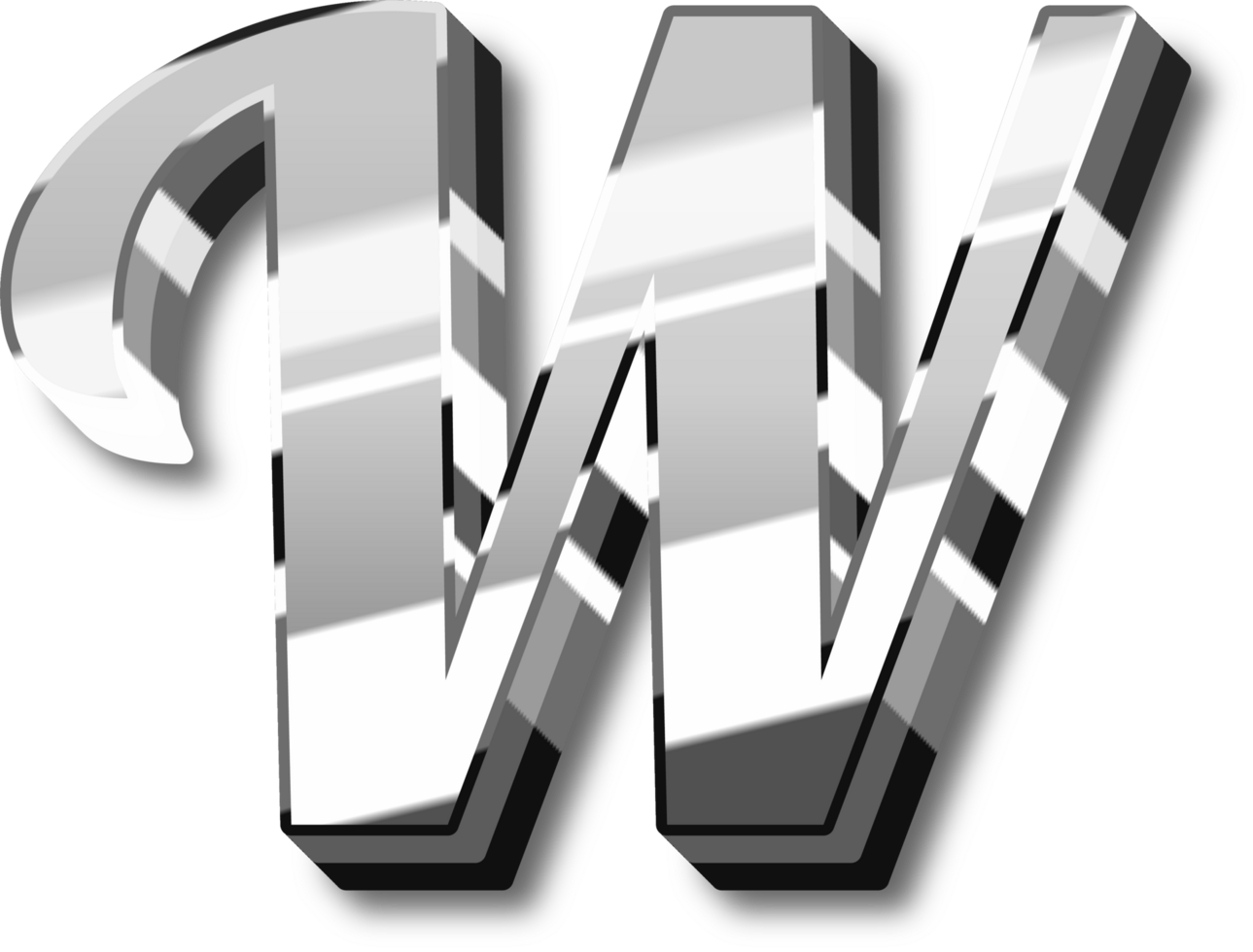 Silver Alphabet Letter and Number png