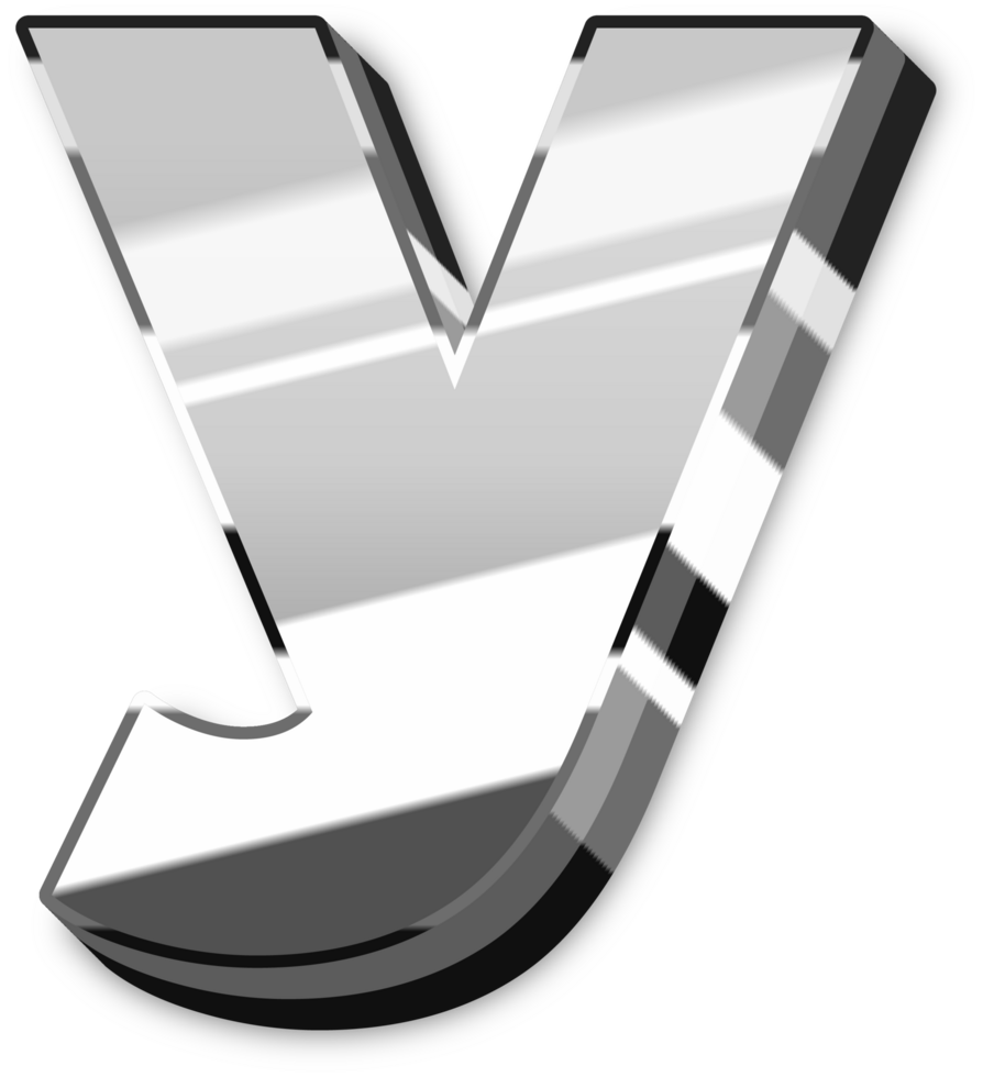 Glowing Silver Alphabet Letters and Numbers png