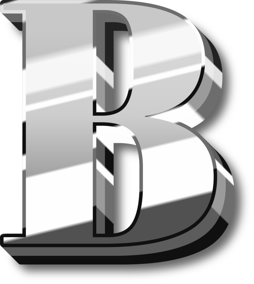 Glowing Silver Alphabet Letters and Numbers png