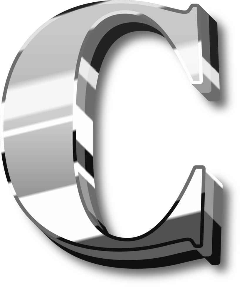 Glowing Silver Alphabet Letters and Numbers png
