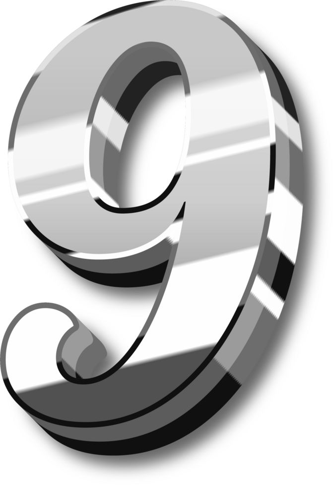 Silver Alphabet Letter and Number png