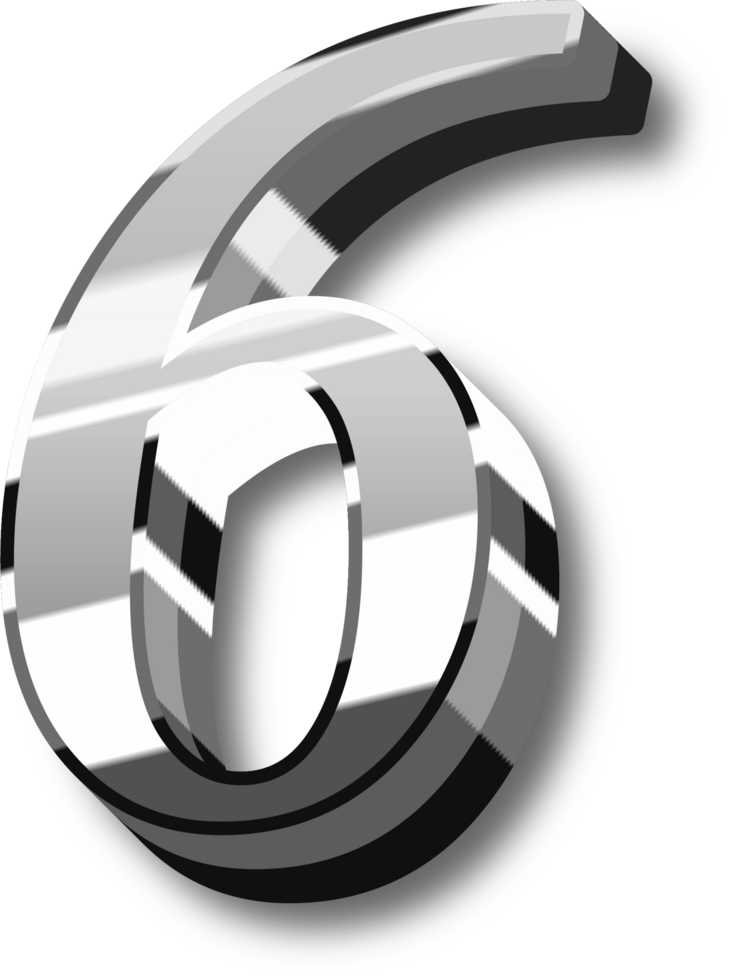 Silver Alphabet Letter and Number png