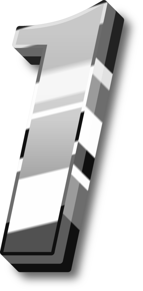 Silver Alphabet Letter and Number png