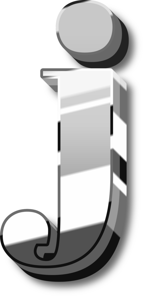 Glowing Silver Alphabet Letters and Numbers png