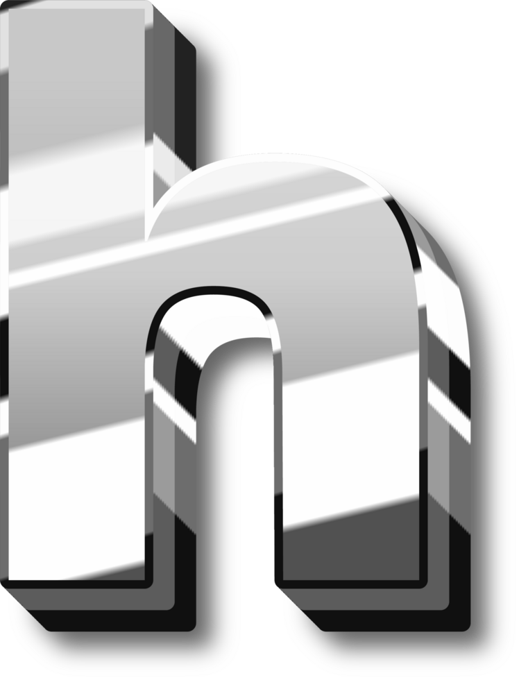 Silver Alphabet Letter and Number png