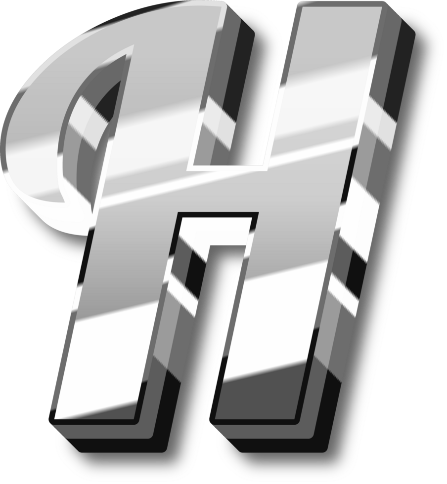 Silver Alphabet Letter and Number png
