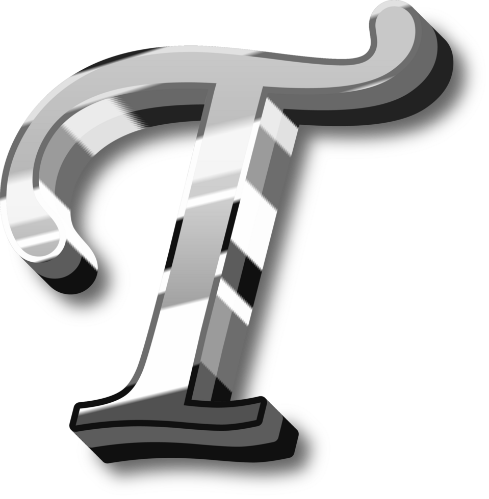 Silver Alphabet Letter and Number png