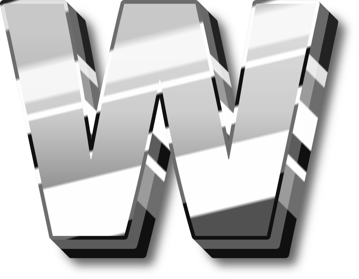 Silver Alphabet Letter and Number png