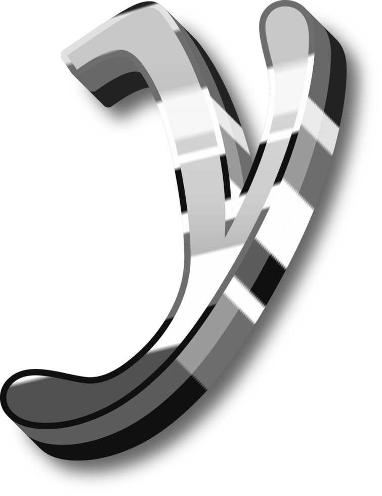 Silver Alphabet Letter and Number png