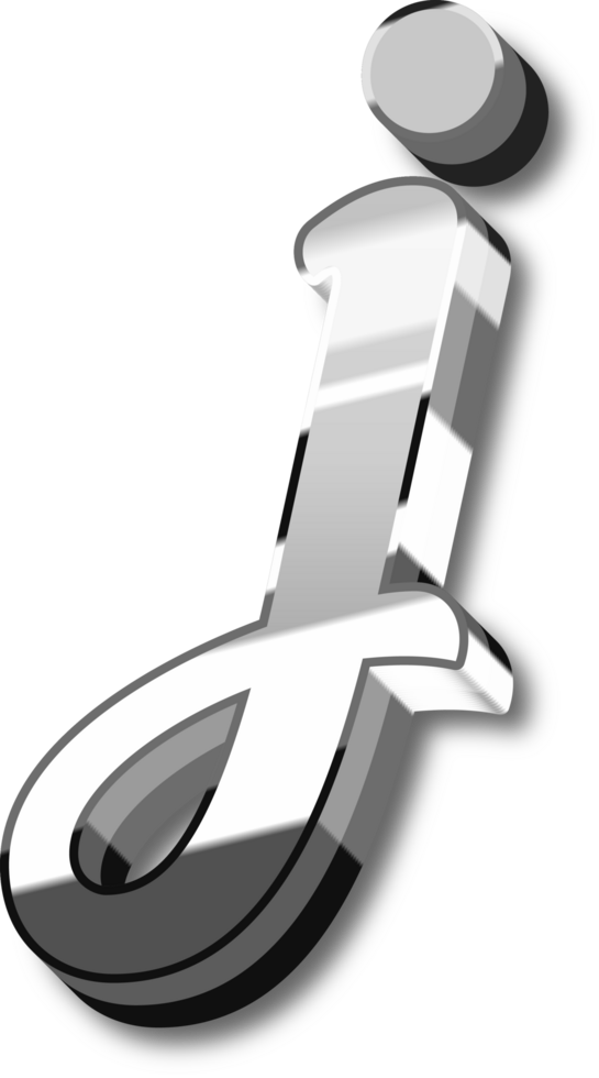 Silver Alphabet Letter and Number png