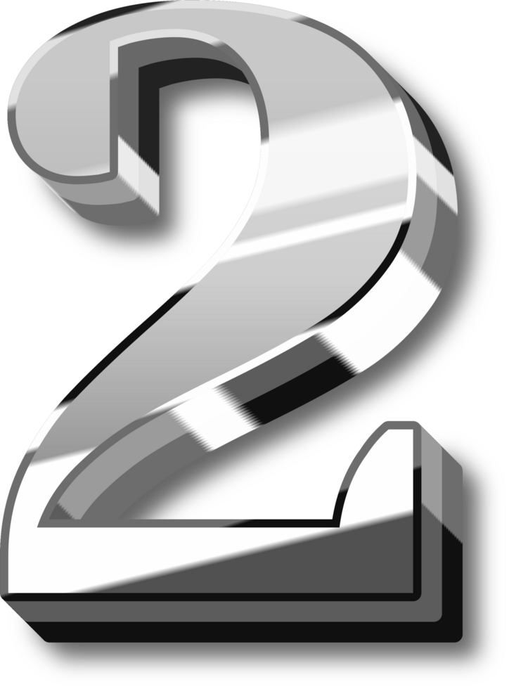 Silver Alphabet Letter and Number png