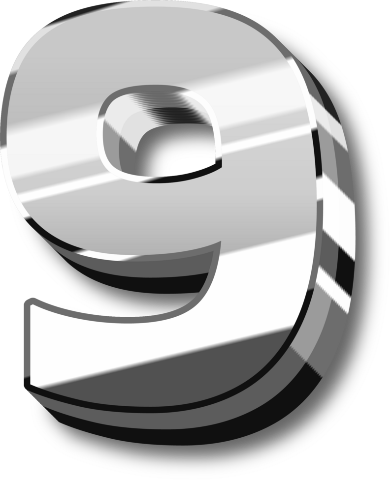 Silver Alphabet Letter and Number png