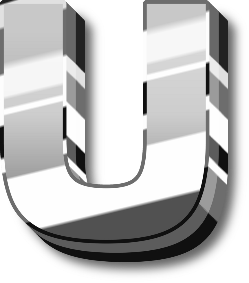 Silver Alphabet Letter and Number png