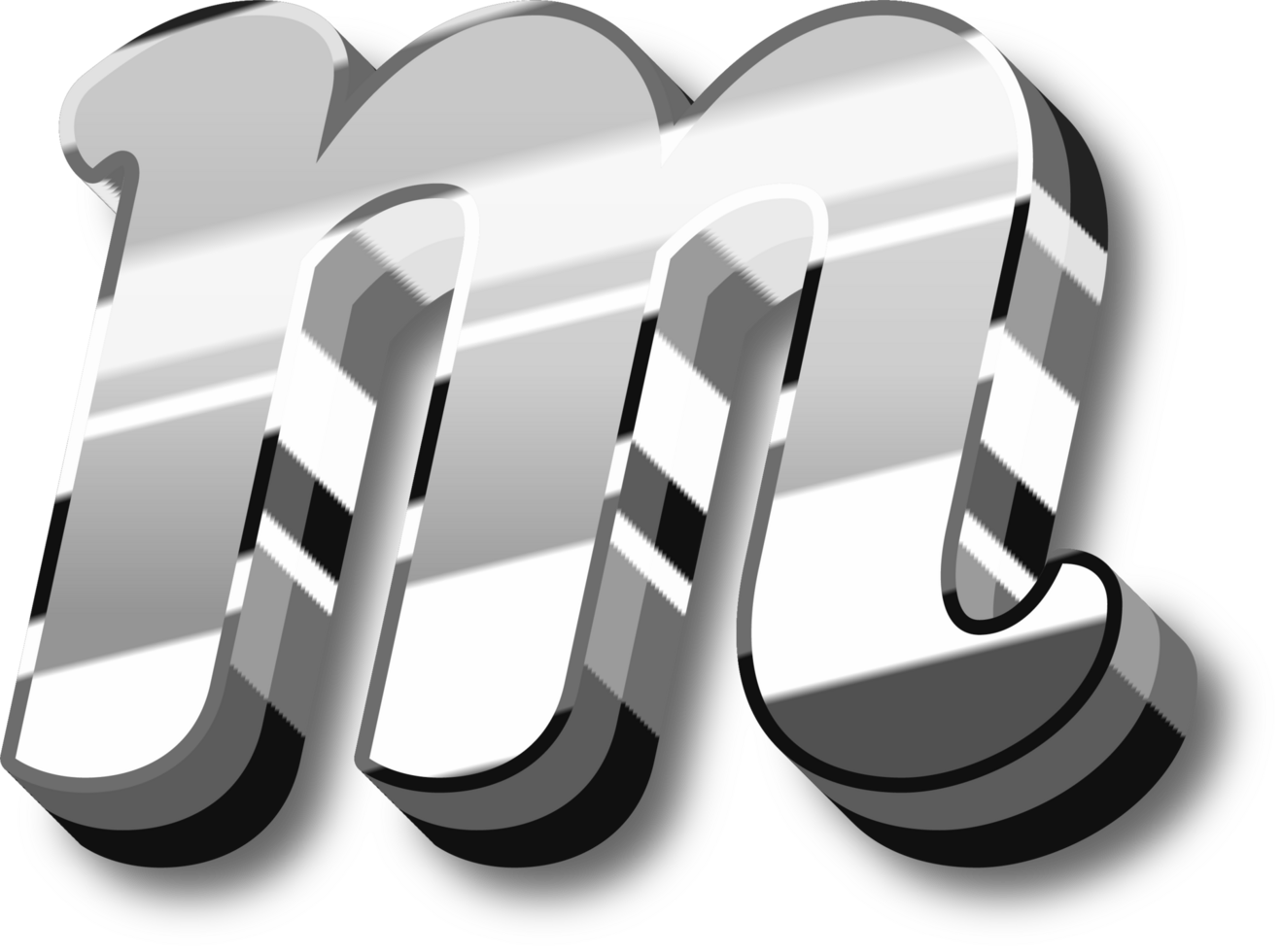 Silver Alphabet Letter and Number png