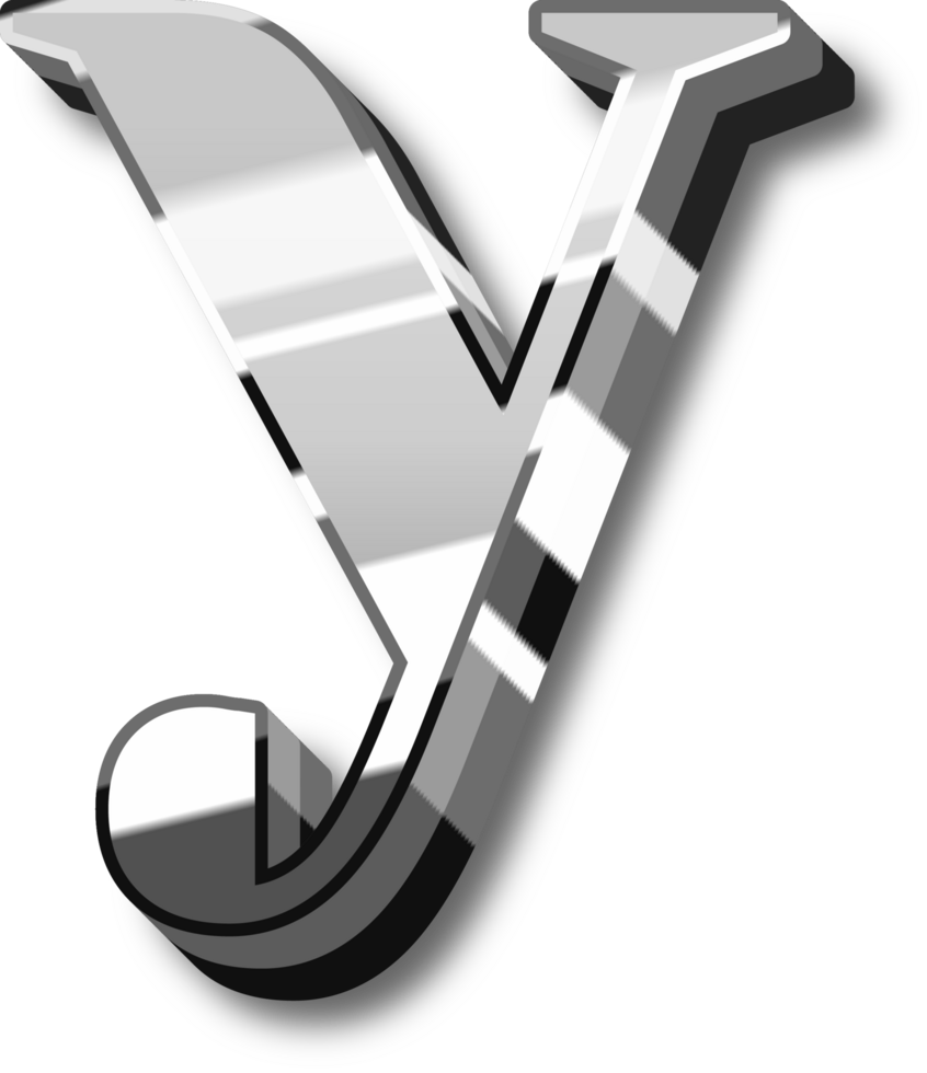 Silver Alphabet Letter and Number png