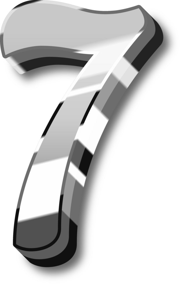 Silver Alphabet Letter and Number png