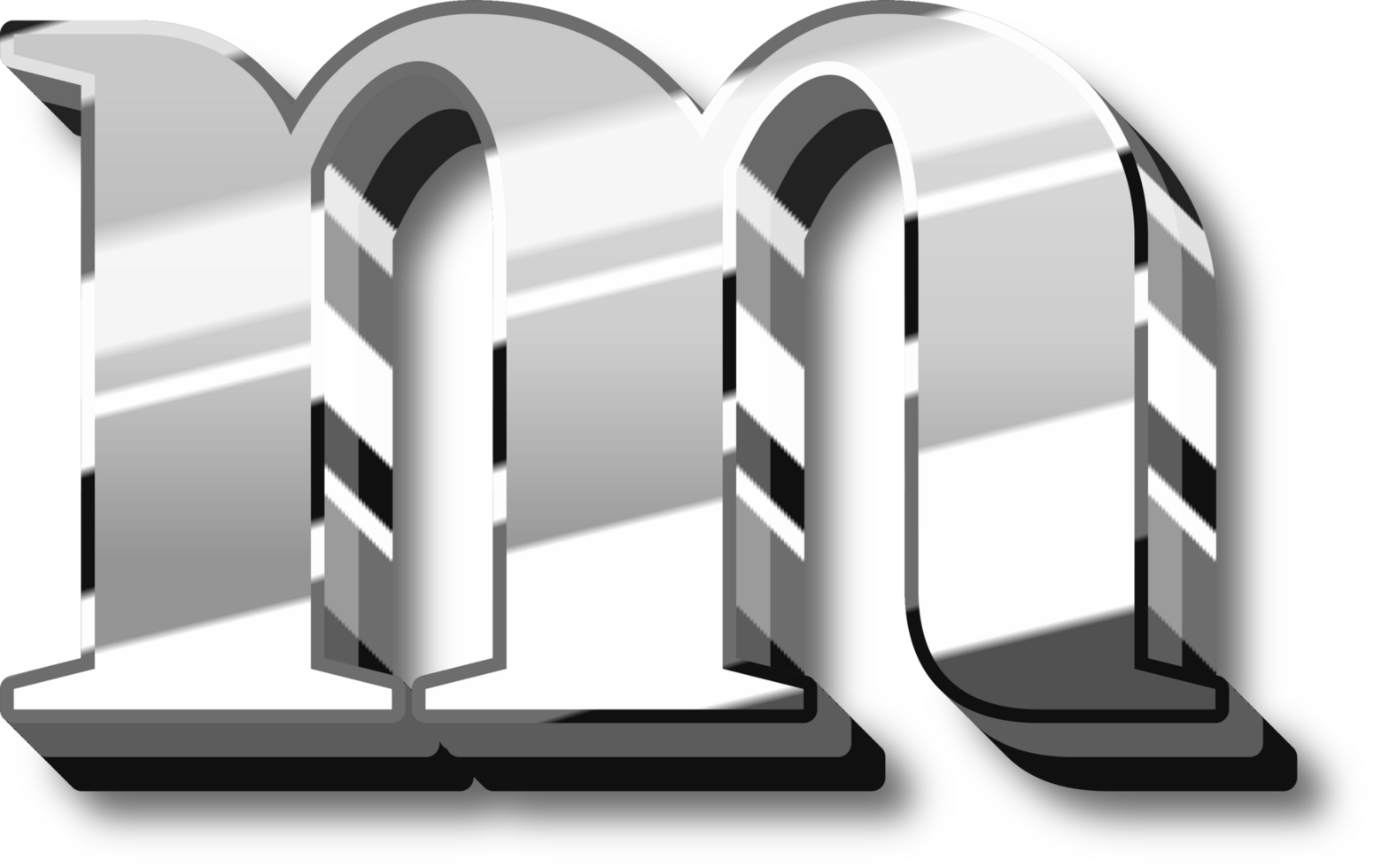 Silver Alphabet Letter and Number png