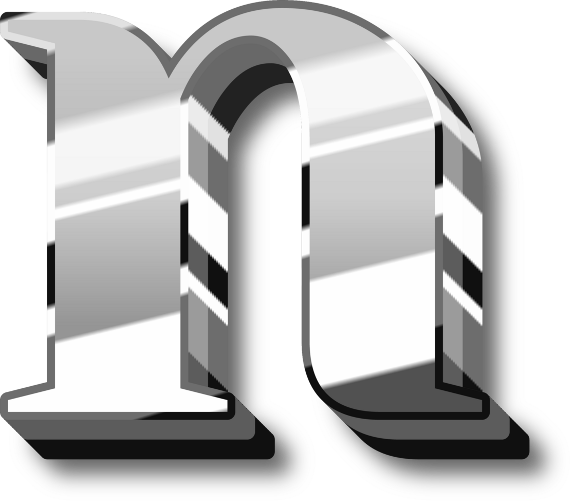 Silver Alphabet Letter and Number png