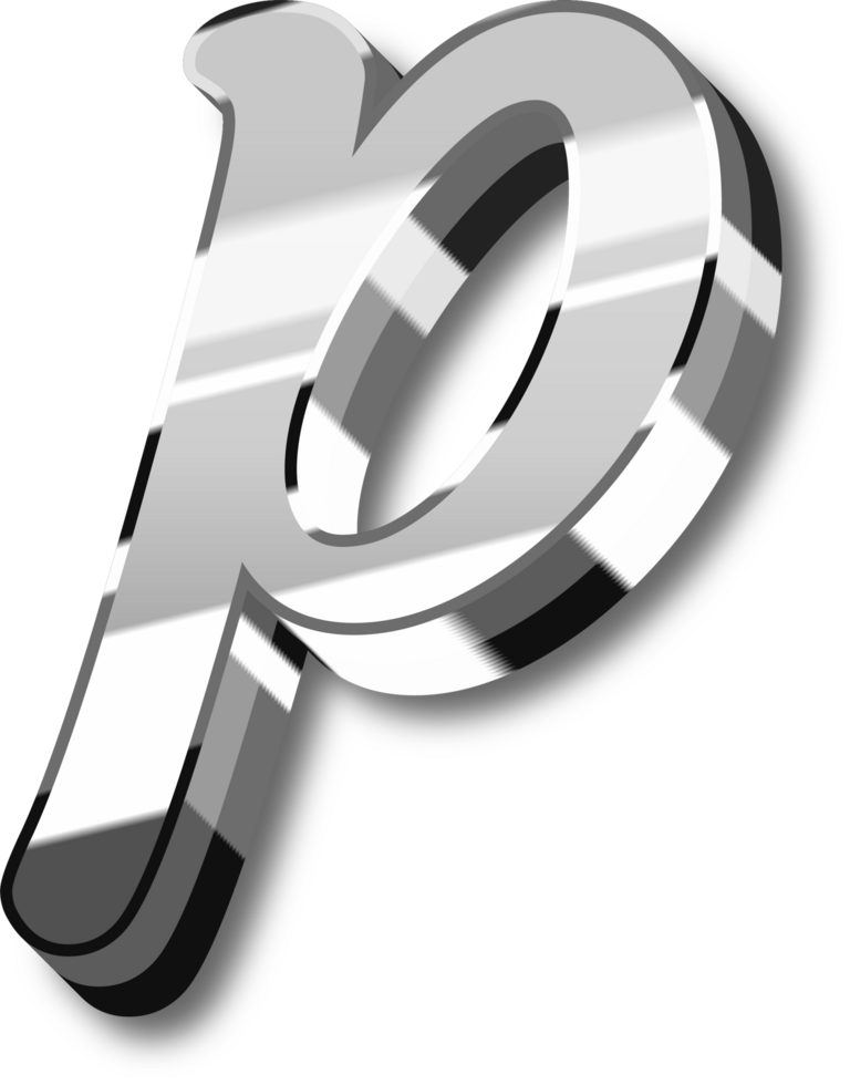 Silver Alphabet Letter and Number png