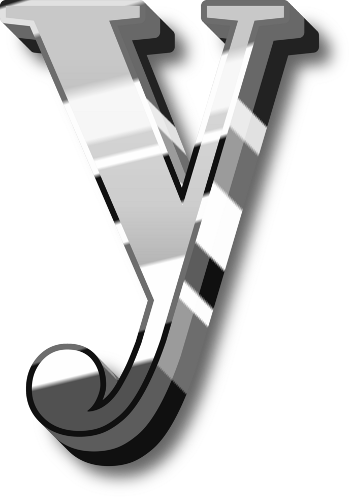 Silver Alphabet Letter and Number png