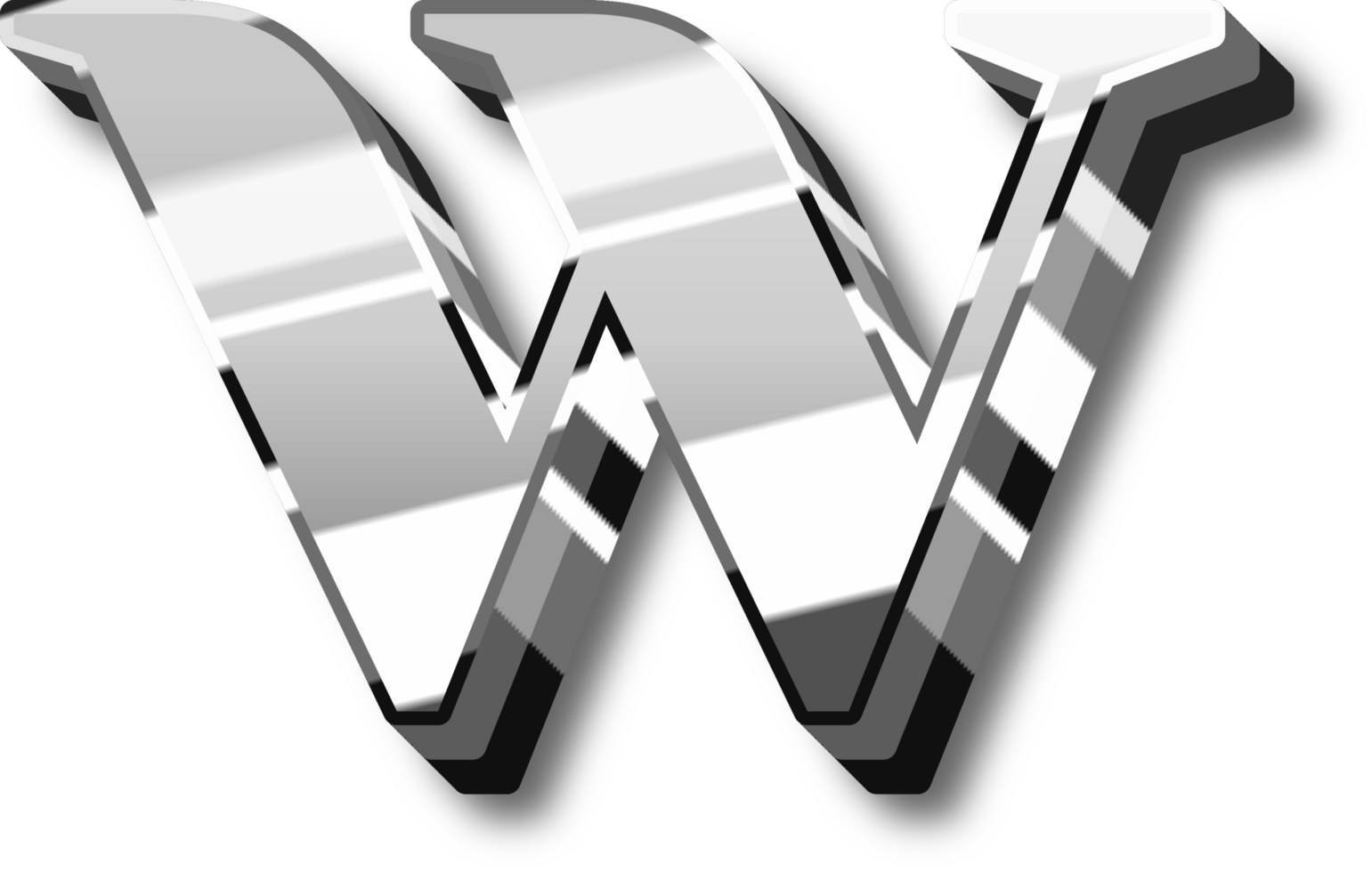 Silver Alphabet Letter and Number png