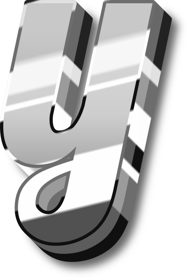 Silver Alphabet Letter and Number png